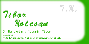 tibor molcsan business card